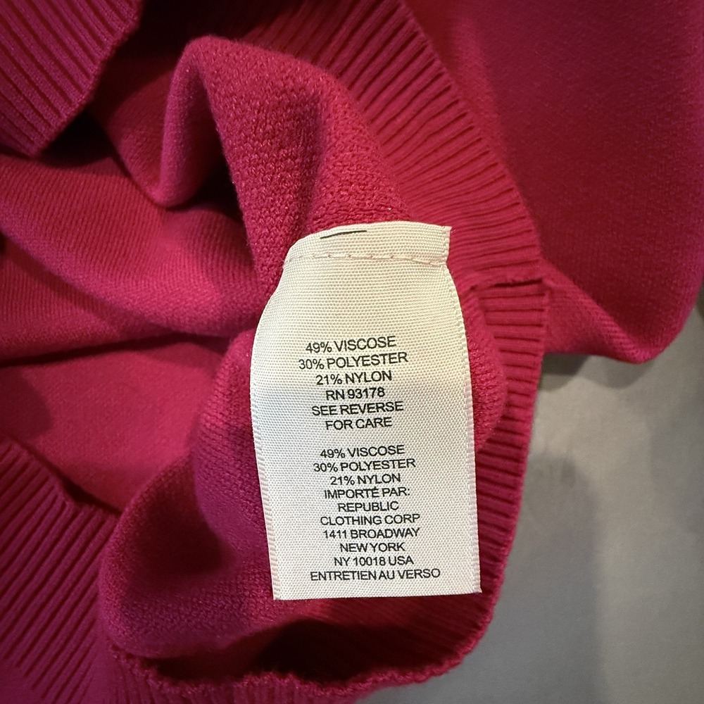 Philosophy Republic Clothing Cardinal Red Lace-Up Hoodie Sweater Women's Small - Picture 10 of 12